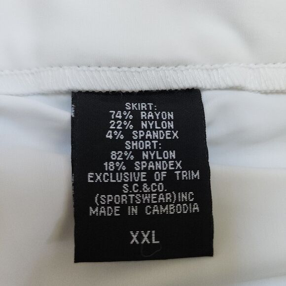 S.C. & Co. Floral Skort XXL Blue & White - Picture 9 of 9